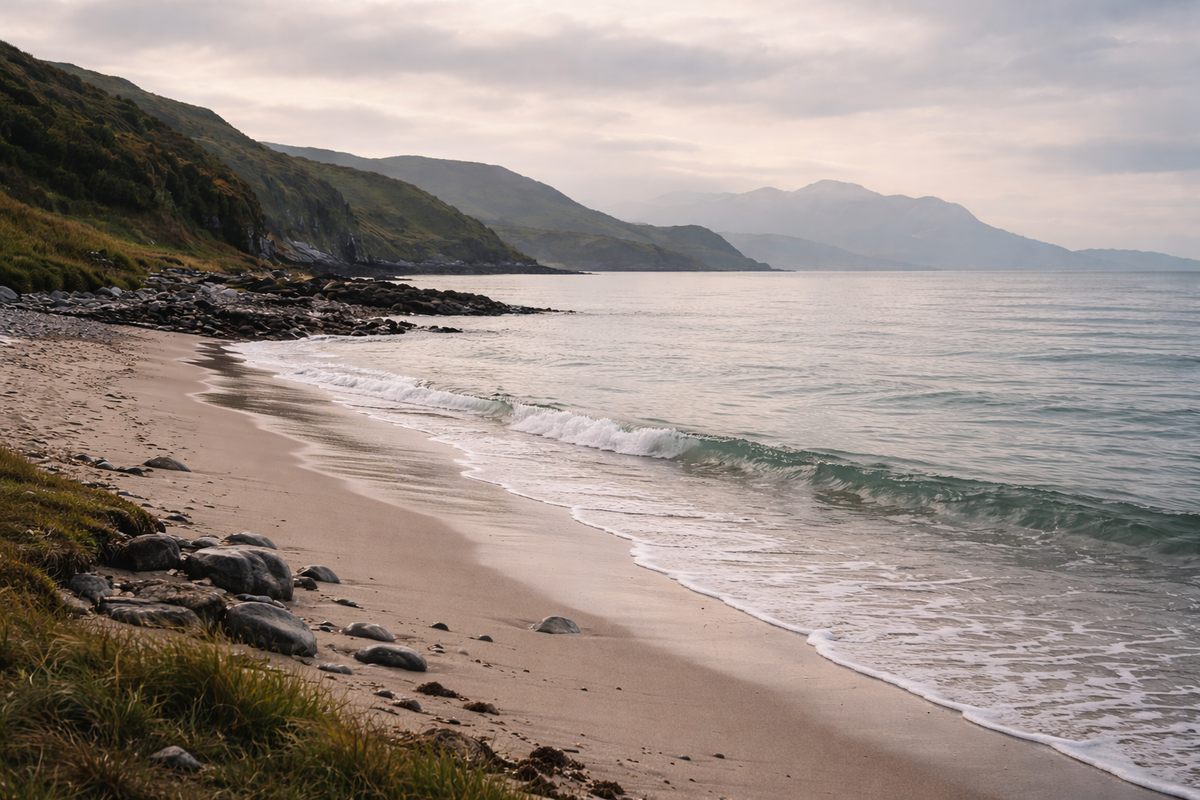 Scottish coastline beach used as brand inspiration